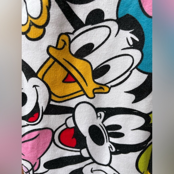 Disney Mickey and Friends Big Head All Over Print Joggers Sz XS (1) - Picture 5 of 11